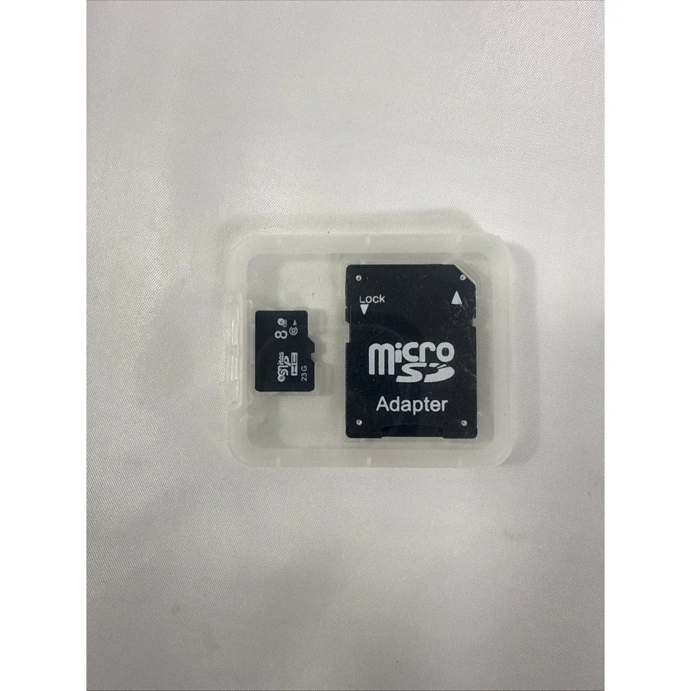Lock MicroSD HC Card -8GB + MicroSD‎ Adapter Camera iPhone Android Tablet PC…8